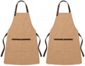 Waitress Apron with Pockets, Water Resistant Apron, Bib, 2 Pack