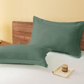 King Pillow Shams Set of 2 Sage Green Pillow Shams Soft Microfiber