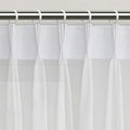 Triple Pleated Cream White Sheer Curtains Extra Long Tulle 96 Inches