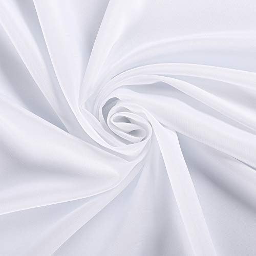 Ascoza 2pack 70 Inch White Round Tablecloth in Polyester Fabric for