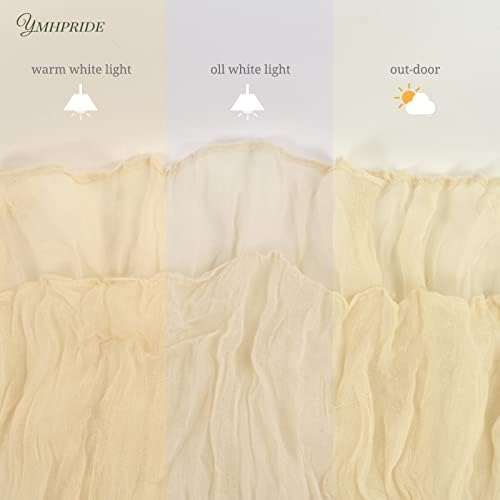 12 Pack Cheesecloth Table Runner 35 x 120 inch Long Boho Cheese Cloth