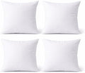 20 x 20 Throw Pillow Inserts, Set of 4 Hypoallergenic Square Form