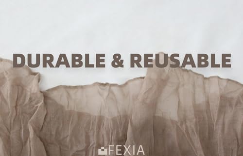 FEXIA 6Pcs Nude Brown Cheesecloth Table Runner Wedding Boho Decor