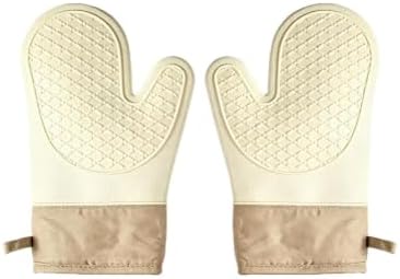 Kitchen 2‐Piece Silicone Oven Mitts for Baking, Cooking and BBQ Use