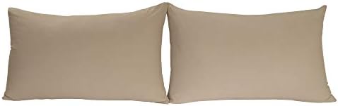 ALYVIA SPRING Stretch Pillowcases Standard Size Set of 2, Taupe