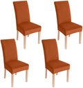 Smiry Velvet Stretch Dining Chair Covers, Parsons Chair Slipcovers Set
