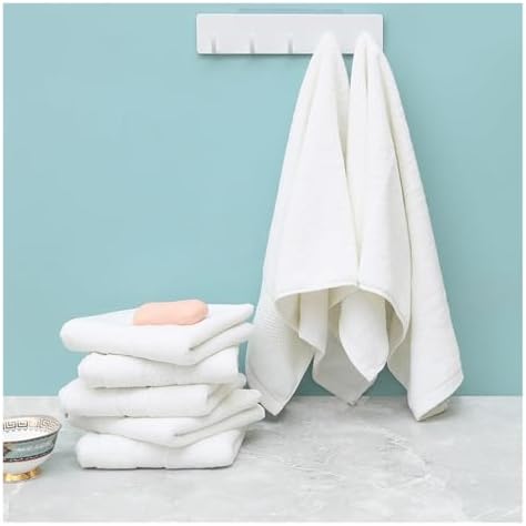 2/4/6pcs Cotton White Face Towels Set Soft Feel Hotel Towel for Adults