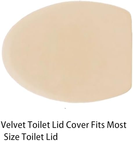 Madeals Memory Foam Bath Mat Set 4 Piece with Toilet Lid Cover and