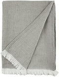 50" x 70" Declan Ash Large Premium Luxury Woven 100% Cotton Throw