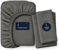 3 Piece, 100% Egyptian Cotton King Size Sheets - No Flat Sheet