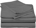 4 PCS Bed Sheet Set 100% Natural Cotton Ultra Soft Sateen Weave