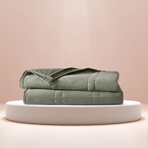 Baloo Weighted Blanket for Adults 25 lb King (Moss, 80"x87")