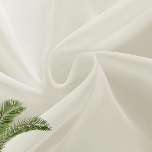 SpaceDresser Sheer Voile Curtains for Living Room 108 Inch Long 2