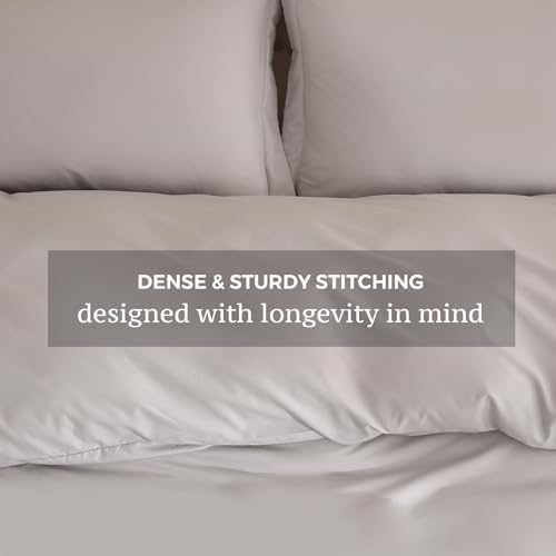 JSD Light Grey Duvet Cover Set Full Size