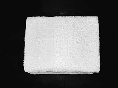 60 Pieces 22x44 White Bath Towels 6#
