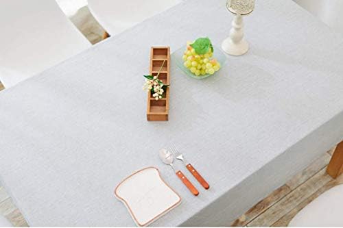AMSS Square Solid Color Tablecloth Cotton Linen Waterproof Wrinkle
