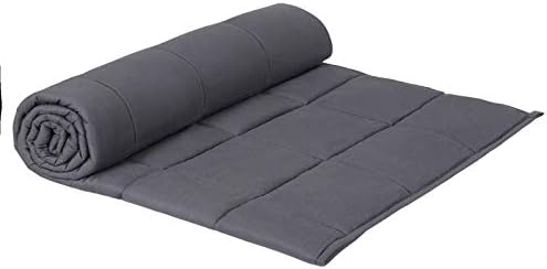 Nova Microdermabrasion Weighted Blanket (15 lbs, 48”x72” Grey) Cooling