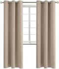 BGment Sand Room Darkening Curtains 84 Inch for Living Room - 2 Panels