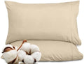 ROYALE LINENS 300 Thread Count 100% Cotton Pillow Cases Queen Size Set