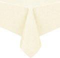 Hiasan 54 x 108 Inch Faux Linen Rectangle Tablecloth, Champagne