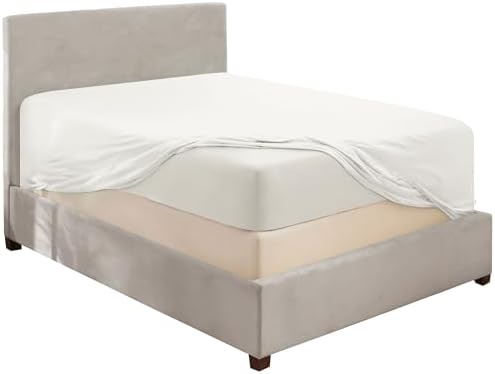 Hearth & Harbor Extra Deep Pocket California King Fitted Sheet, White