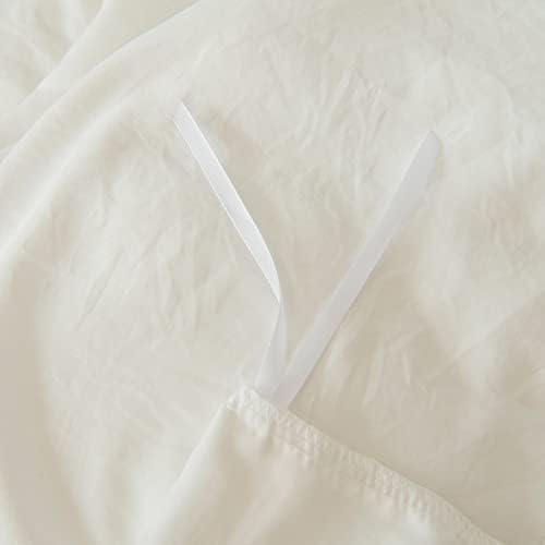 White Duvet Cover King Size Ruffle Comforter Cover Off White Washed