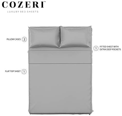 600 Thread Count Luxury Sheet Set, 100% Cotton, Breathable, Soft &