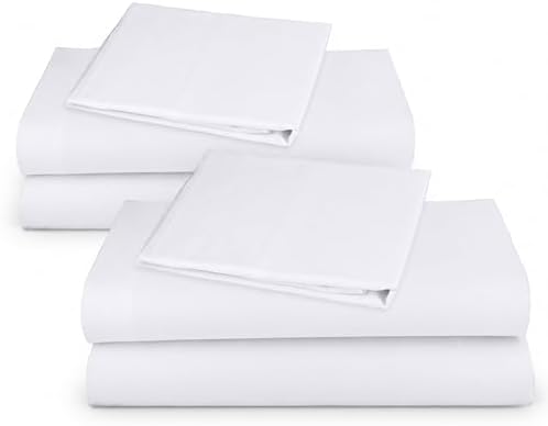 California Design Den Pack of 2 Soft 100% Cotton Twin Sheets Set