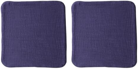 TEHAUX Thickened Kitchen Tea Towels 2pcs Set Blue Cotton-Linen