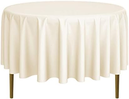 Lann's Linens - 90" Round Premium Tablecloth for