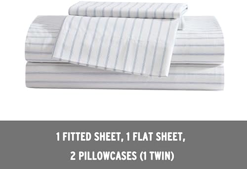 Eddie Bauer - Twin Size Sheet Set with Fitted Sheet & Pillowcase