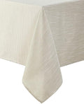 Laura Ashley Shimmery Arabesque Tablecloth, 60" x 120", Silver