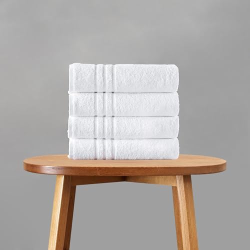 Litanika Linen 4 Piece Bath Towels, 100% Cotton Quick Drying Towels