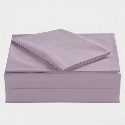 King Percale Bed Sheets, 200 Thread Count Cotton Polyester Blend Sheet