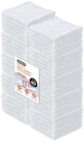 Superio Terry Cloth Rags White Washcloths 100% Cotton 12" Cleaning