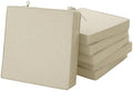 Outdoor Chair Cushions, Set of 6, 19 x 19 Inch, Beige