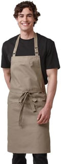Chef Men Canvas Waterproof Apron Pocket 4251GB
