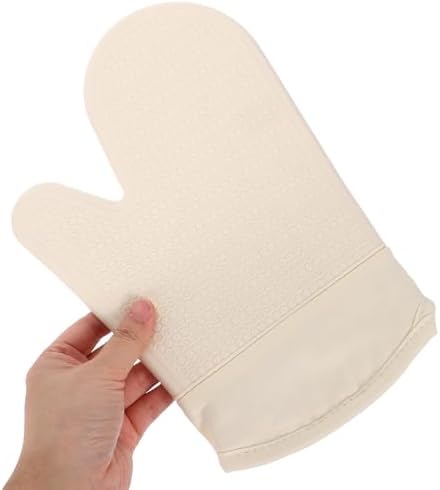 Ipetboom Silicone Oven Mitts 1 Pair with Honeycomb Texture, Heat