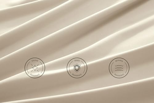 MISSQ King Size Bed Sheets Set - Cooling, Extra Soft, Wrinkle & Fade