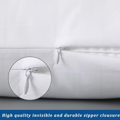 1000 Series Pima Cotton Queen (20x30) Pillowcases Set of 2 - Zipper