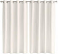Cream Window Curtains 84 Inch Length 2 Panels Set, Solid Color