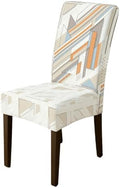 Geometric Chair Covers for Dining Chairs, Modern Contemporary Lines