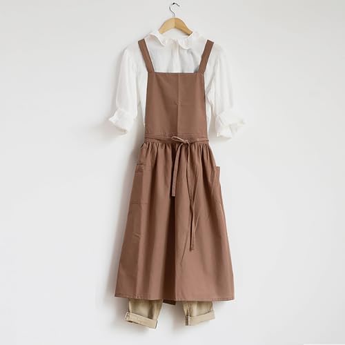 Adjust Cotton Linen Cooking Apron Fabric Coffee Restaurant Canvas Work