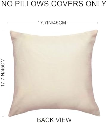 Vintage Rose Flower Throw Pillow Covers Set of 2 Shabby Chic Red
