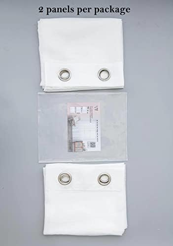 PI Beige Sheer Curtains Grommet Panels 72 Inches Long,Light Voile
