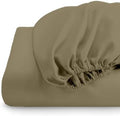Egyptian Cotton Fitted Sheet Queen Size 16 Inch Deep - Taupe