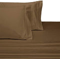 Full Size Sheets, Taupe, 100% Cotton Sheets, Deep Pocket, Cool Cotton