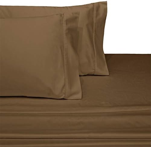 Full Size Sheets, Taupe, 100% Cotton Sheets, Deep Pocket, Cool Cotton