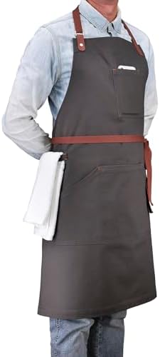 Cooking Kitchen Apron with Pockets for Men Women