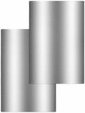 Grey White Hand Towels Set, Waffle Weave Kitchen Towels 2 Pieces, Gray